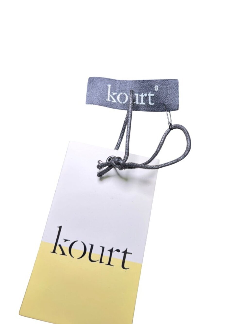 Kourt Micah Black Linen Lace Trim Button Front Top Size 8 NWT - Picture 6 of 6